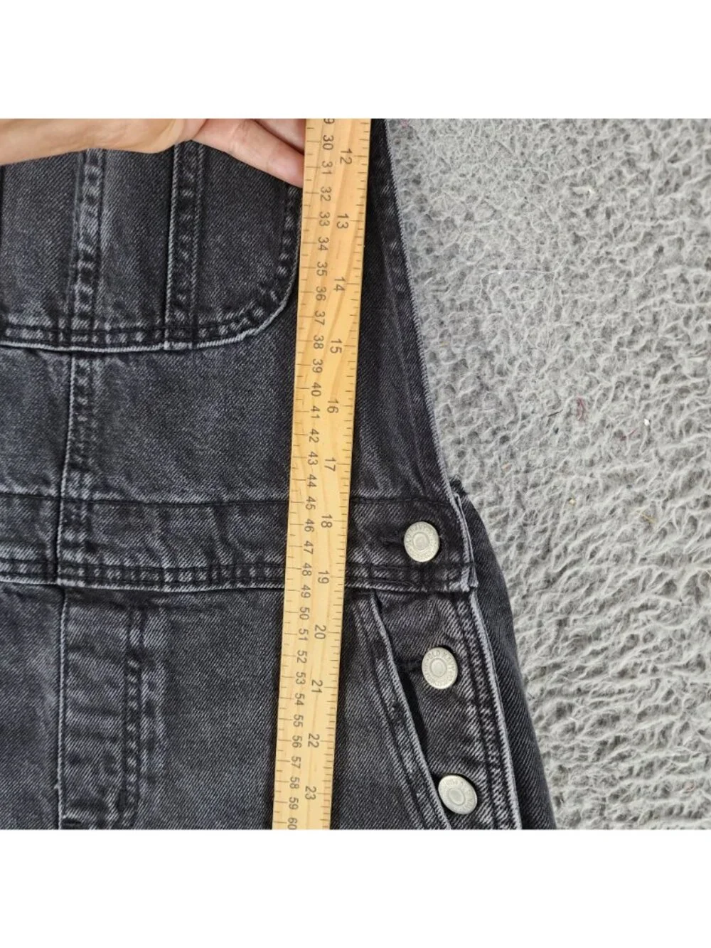 Old Navy Short Overalls Womens Small Black Cotton Denim Jean Jorts Shortalls